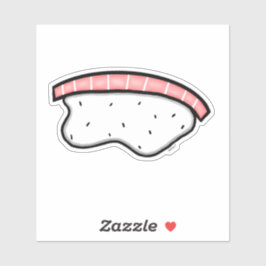 Lachs Nigiri Sushi Custom Cut Vinyl Sticker