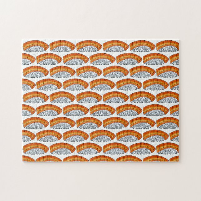 Lachs Nigiri Sushi Sashimi Japanische Küche Küche  (Horizontal)