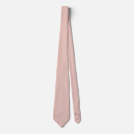 Lachs Pink Groom und Trauzeugen Initials Hochzeit Krawatte