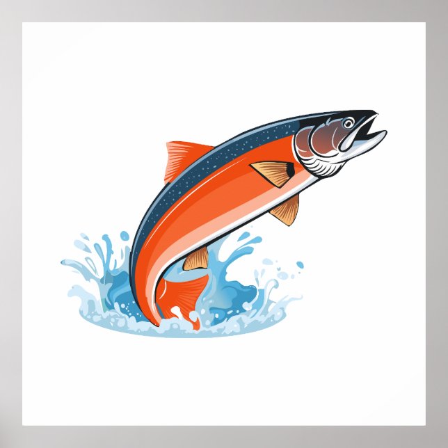 Lachs Poster (Vorne)