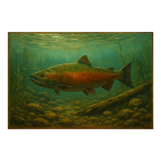 Lachs Poster (Vorderseite)
