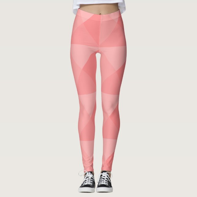 Lachs Pyramids Leggings (Vorderseite)
