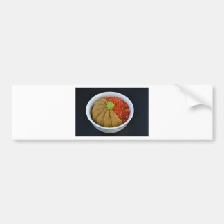 Lachs Roe Urchin Rice Bowl Japanisches Essen Schwa Autoaufkleber