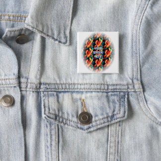 Lachs Rosa Blume Muster Button