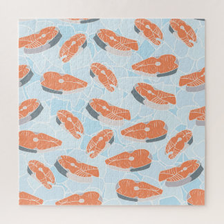 Lachs Steak Ice Vintage Textur