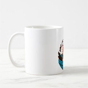Lachs Sushi genießen Kaffeetasse