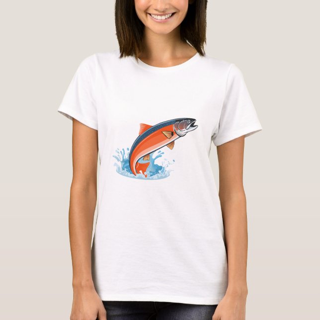 Lachs T-Shirt (Vorderseite)