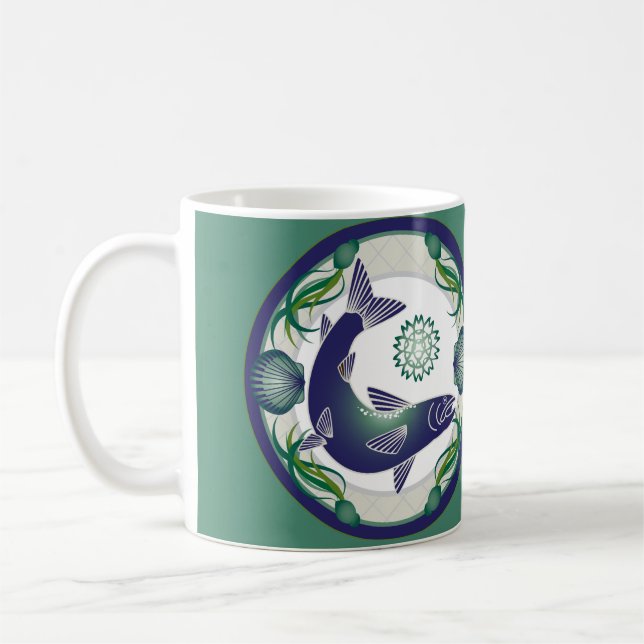 Lachs-Tasse Kaffeetasse (Links)