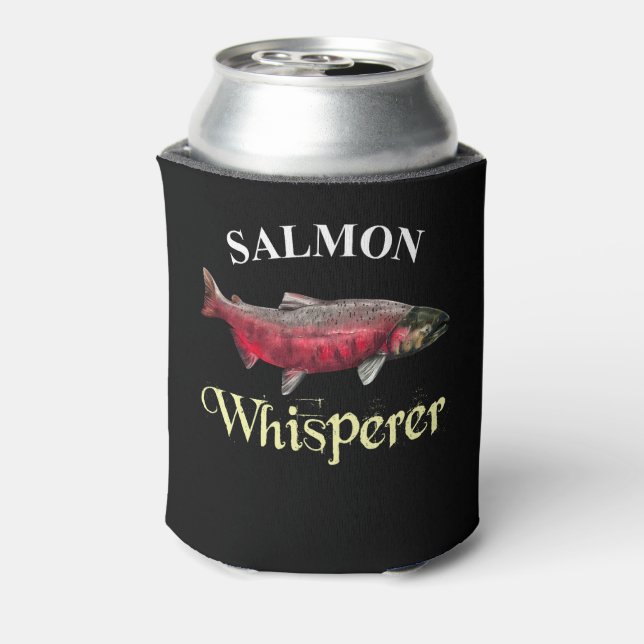 Lachs Whisperer Dark Dosenkühler (Kanne Rückseite)