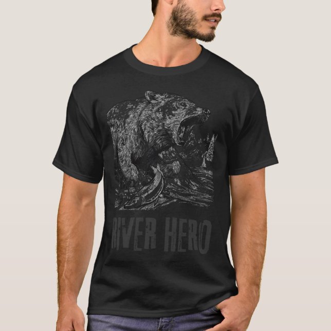 Lachsangeln T-Shirt (Vorderseite)