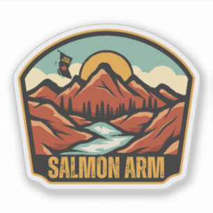 Lachsarm, British Columbia Aufkleber