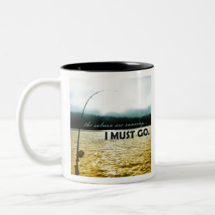 Lachse laufen zweifarbige tasse