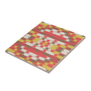lachsfarben und weiß geometrisch fliese