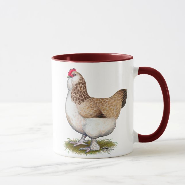 LachsFaverolle Henne Tasse (Rechts)