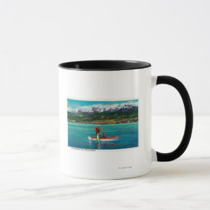 Lachsfischen in Hafen-Angeles-Hafen Tasse