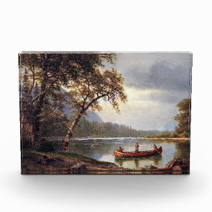 Lachsfischerei auf dem Cascapediac Albert Bierstad Fotoblock