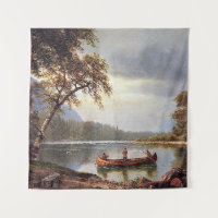 Lachsfischerei auf dem Cascapediac Albert Bierstad