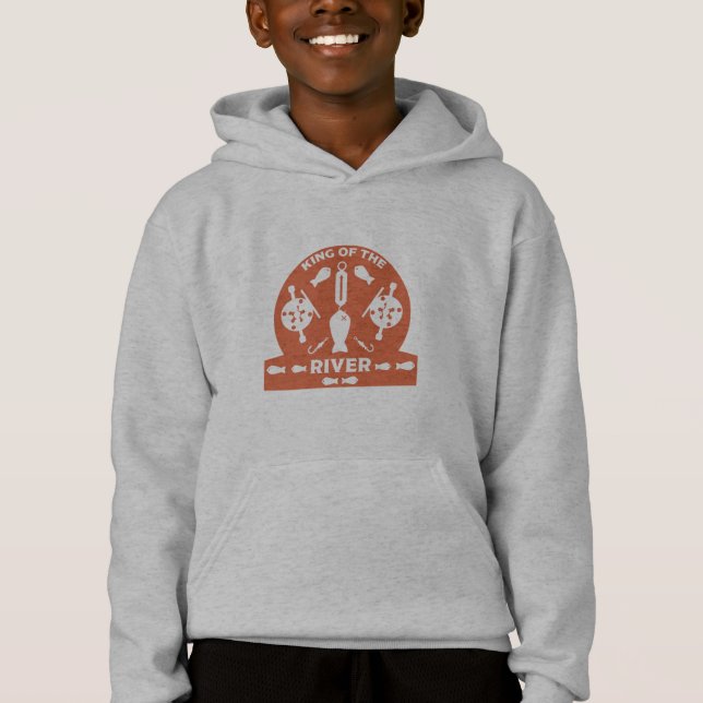 Lachsfischerei Kanada Hoodie (Vorderseite)