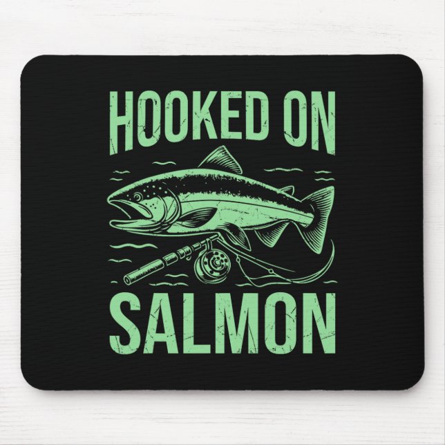 Lachsfischerei Mousepad (Vorne)