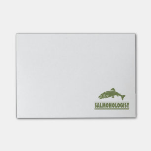Lachsfischerei Post-it Klebezettel