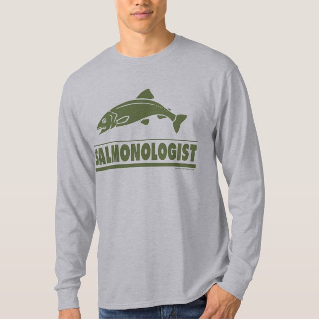 Lachsfischerei T-Shirt (Vorderseite)