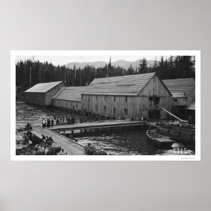 Lachskonservenfabrik Ketchikan, Alaska 1918 Poster