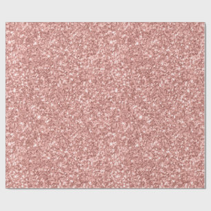 Lachsrosa Glitzer-Textur Geschenkpapier