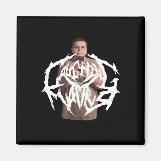Lachsticker Magnet (Vorne)