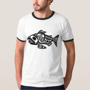 LachsUreinwohner-Entwurf T-Shirt