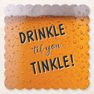 Lacht! Biertrinken Humor Spaß Untersetzer