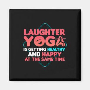 Lachyoga-Liebhaber Lachmeditationszitat Magnet
