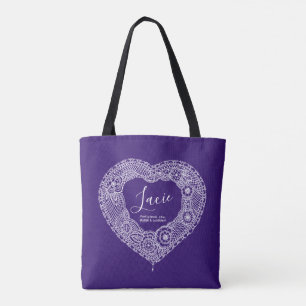 Lacie nom signifiant sac de coeur dentelle