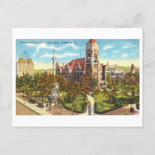 Lackawanna County Court House in Scranton, Penn. Postkarte