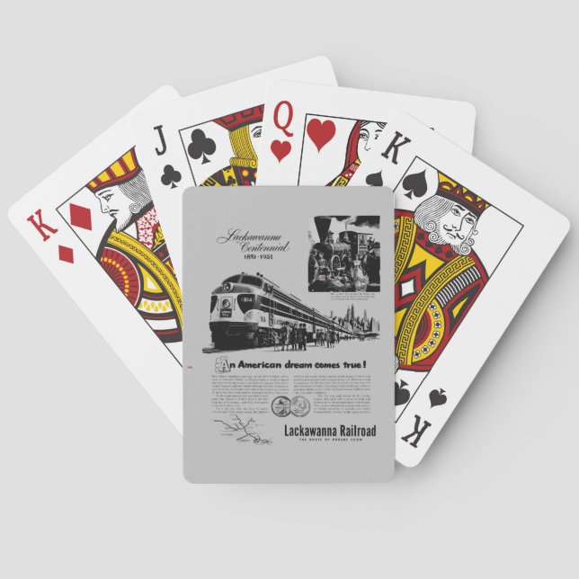 Lackawanna Railroad Centennial 1951   Spielkarten (Rückseite)