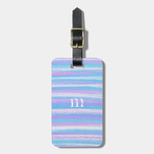 Lackierte Acrylstreifen Türkisfarben Pink Lila Pla Gepäckanhänger