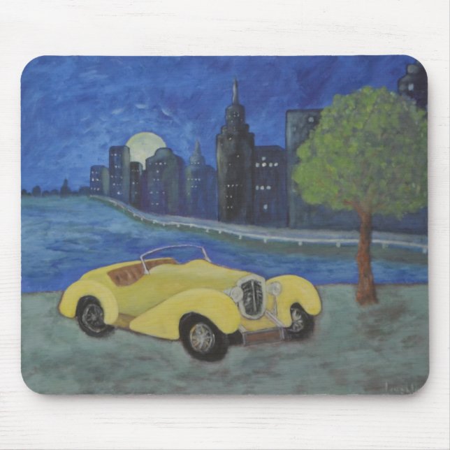 Lackierte Oldtimer in der Stadt Mousepad (Vorne)
