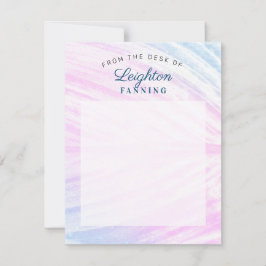 Lackiertes tropisches Leaf Mitteilungskarte