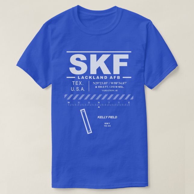 Lackland AFB Air Force Base SKF T - Shirt (Design vorne)
