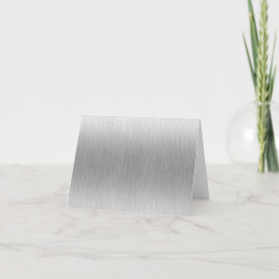 Lackstahl aus gebürstetem Aluminium Karte