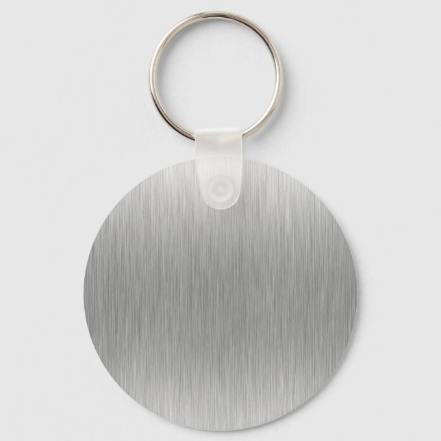 Lackstahl aus gebürstetem Aluminium Schlüsselanhänger (Vorderseite)