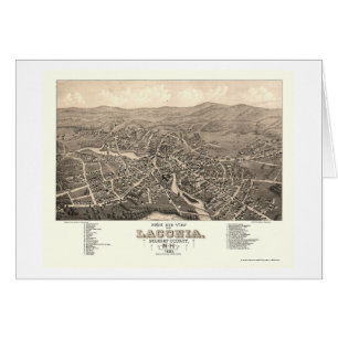 Laconia, carte panoramique de NH - 1883