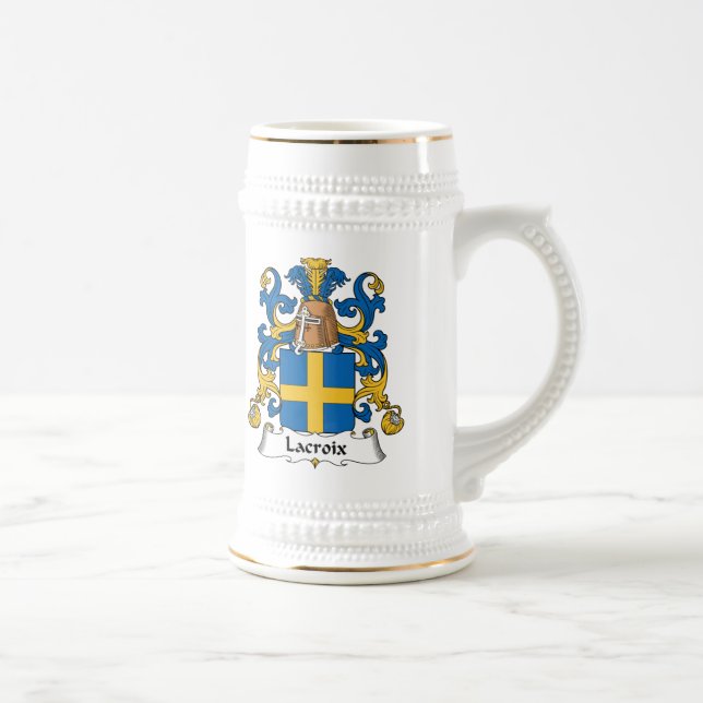 Lacroix Familienwappen Bierglas (Rechts)