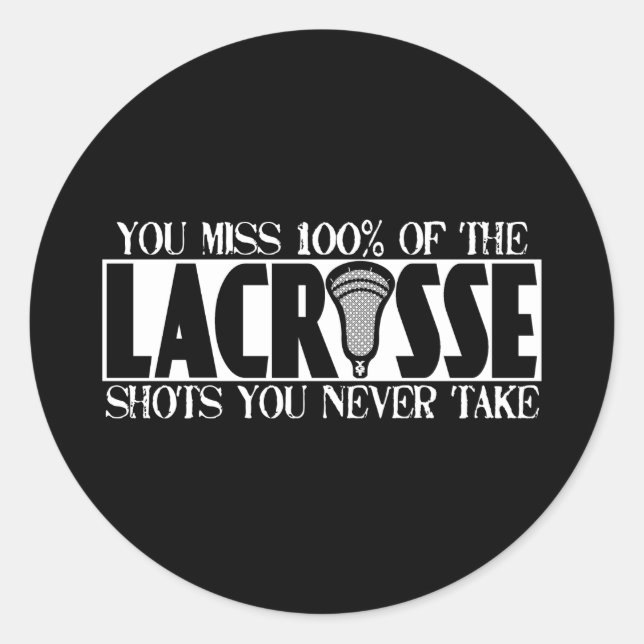 Lacrosse a NeverShoot Aufkleber (Vorderseite)