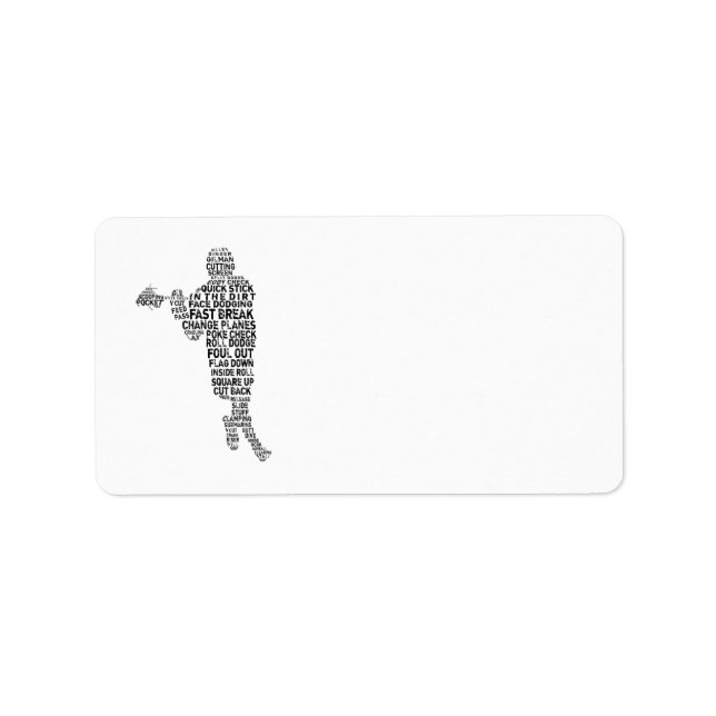 Lacrosse Address Labels Adressaufkleber (Vorne)
