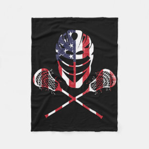 Lacrosse American Flag Lax Helmet Sticks 4. Ju Fleecedecke