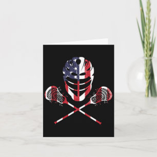 Lacrosse American Flag Lax Helmet Sticks 4. Ju Karte