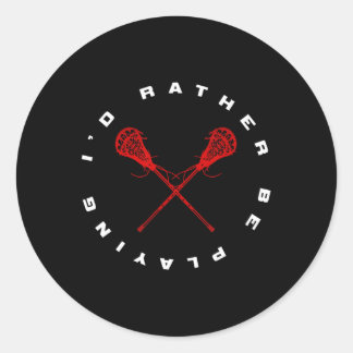 Lacrosse Apparel - Lacrosse 6 Runder Aufkleber