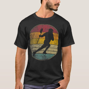 Lacrosse Ball Stick Retro Style Vintag Funny T-Shirt
