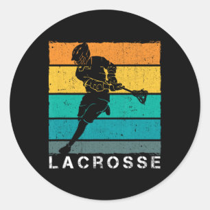 Lacrosse-Bekleidung Vintage-Flagge Sport Runder Aufkleber