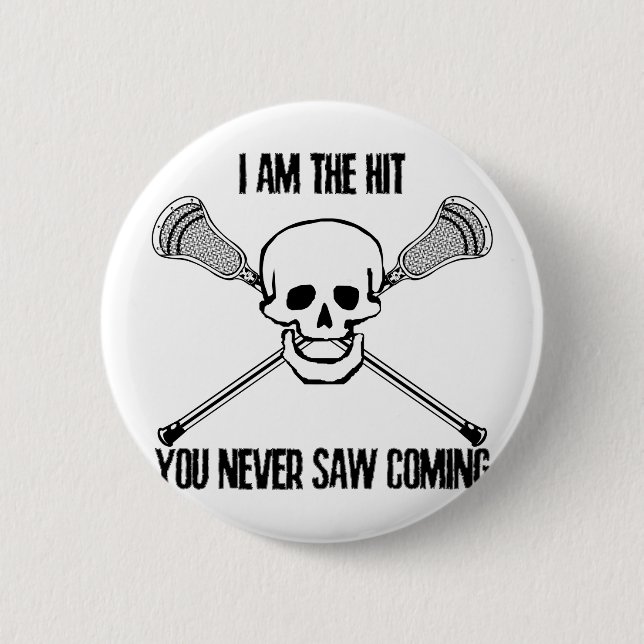 Lacrosse bin ich der Schlag Button (Vorderseite)